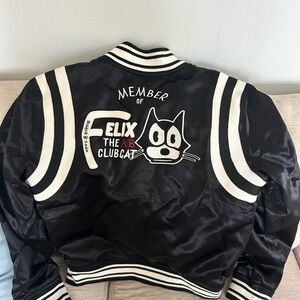 Scotch & Soda Black and White Bomber Jacket